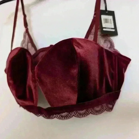 Abs Gatsby velvet bralette bnwt size L - Picture 5 of 8